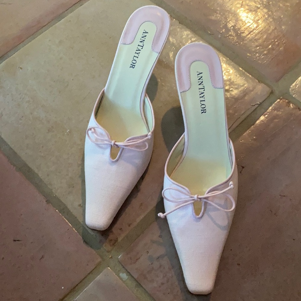 Baby Pink Ann Taylor Slides